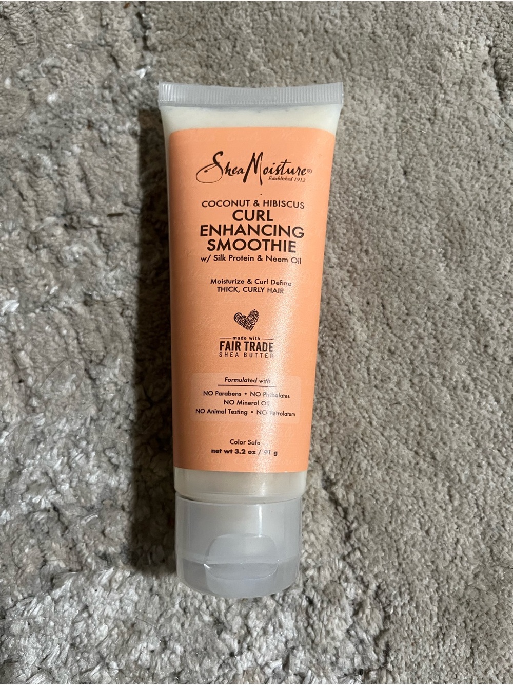Shea Moisture Coconut & Hibiscus Curl Enhancing Smoothie - Peach/White